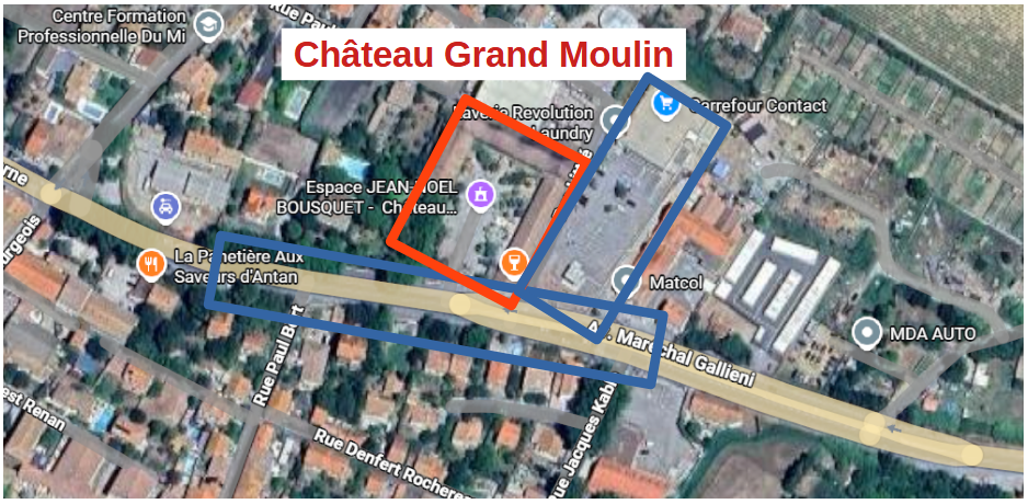 Plan parking château